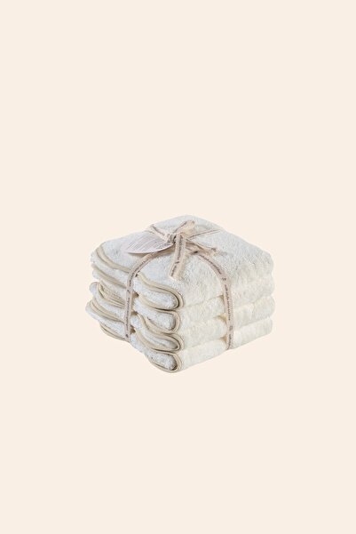 İrya Πετσέτα Scallop 100% Βαμβακερή 4/50x90 εκ. Εκρού+Άμμος Ερήμου