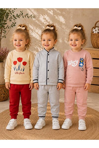 Organic Product DimpleBaby 3-Piece Baby Girl Set – Stylish Printed Comfortabl...