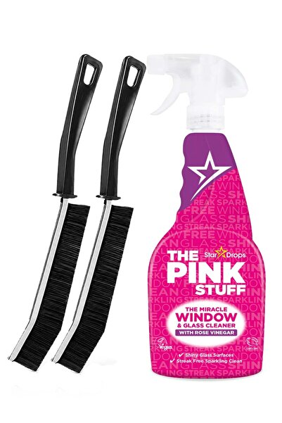 THE PINK STUFF The Pink Stuff Glass and Window Cleaner 750ml with 2 Brushes S...