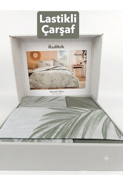 Özdilek Ravenea Double - Elastic Sheet - Duvet Cover Set 100% Cotton