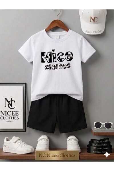 Leto Lykia Summer Children's T-Shirt Shorts Unisex (Benekli̇ Nice Clothes Pri...