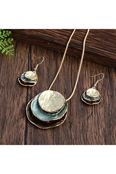 Stemma Jewelry Colier Set Colier + Cercei Alhambra din Argint 925, Placat cu ...