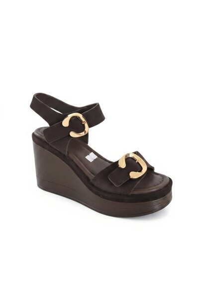 AyakkabıdaMarka Esse Studio 4200 S Dark Tan Women's Sandals
