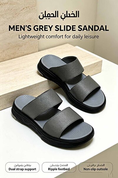 NajdEva Shop Men's Leather Slippers Local Production - Ultra-Light Soft Sole ...