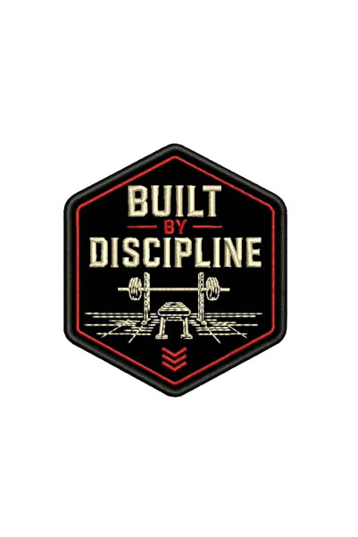Project Nomad Built By Discipline Embroidered Hook Velcro Patch 6.9 x 8 cm
