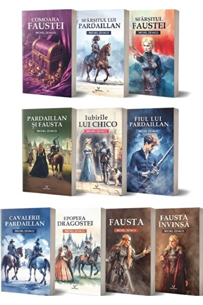 DAFFI S BOOKS Pachet 10 volume: Cavalerii Pardaillan - Michel Zevaco