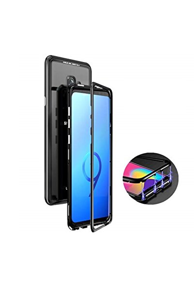 OEM Μαγνητική Θήκη Bumper - Διαφανής / Μαύρη (Samsung Galaxy S9)