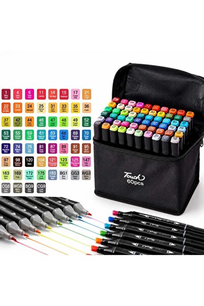 JML Markere 60/Set Două Capete, Gentuta, Carioci Multicolor, 15 cm