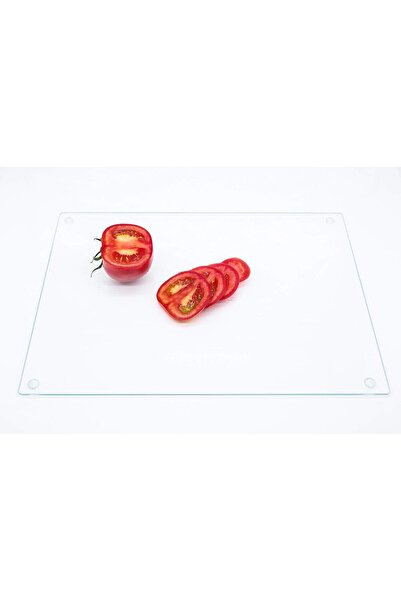 MODERN Tempered Glass Cutting Board, For Kitchen, Extremely Durable, Long-Standing, Clear Glass, Scratch Resistant, Heat Resistant, Shatterproof, Extra Large 12X16