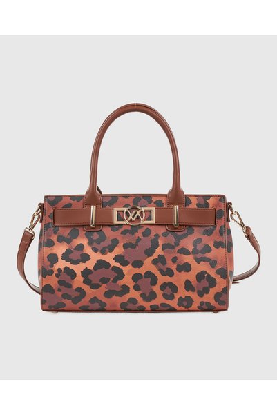 VERDE Γυναικεία Τσάντα Χειρός 16-8033 Animal print
