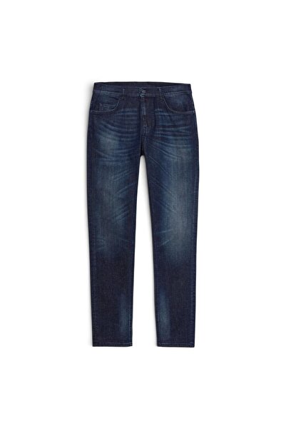 Sisley Pamuk Karışımlı Yıkama Efektli Skinny Fit Denim Pantolon Erkek Haki Mi...