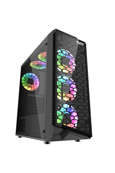 Dark Flash darkFlash Water Square 5 PC Case, Mid Tower, ATX/Micro ATX, Temper...