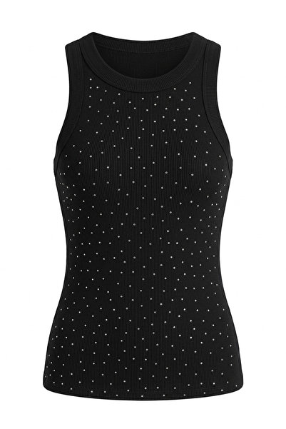 MAGARDE New Season Stone Embroidered Athlete T-Shirt - Black