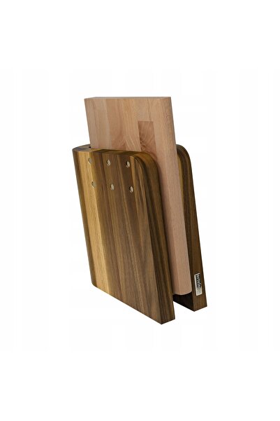 ArteLegno GRAND PRIX Suport magnetic pentru cuțite din lemn de nuc + placă