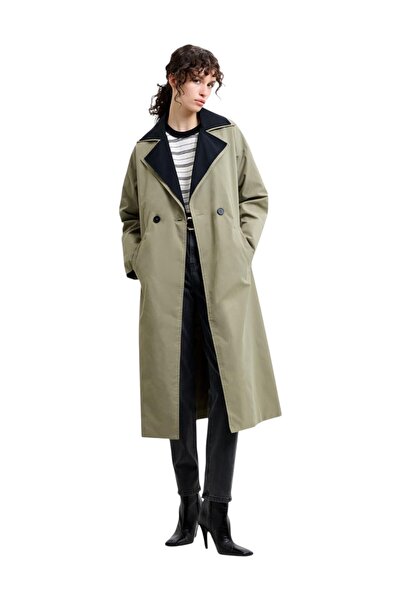 French Connection Women Kaci Double Collar Trench Coat