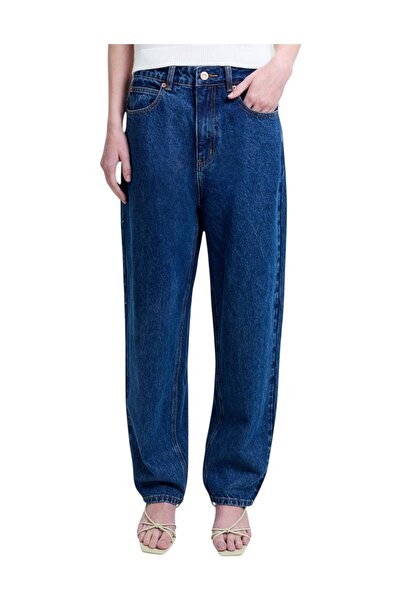 French Connection Women Dallas Denim Mom Barrel Leg Jeans