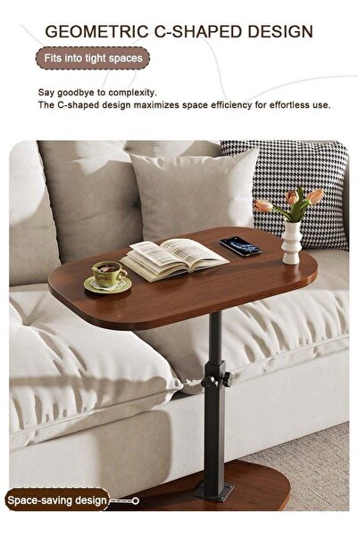 Generic Side table, Small table for sofa and bed, C-shaped coffee table, Heig...