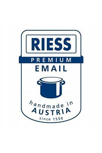 Riess Ceainic cu mâner negru 2,0l 18cm email roșu cuarț Austria