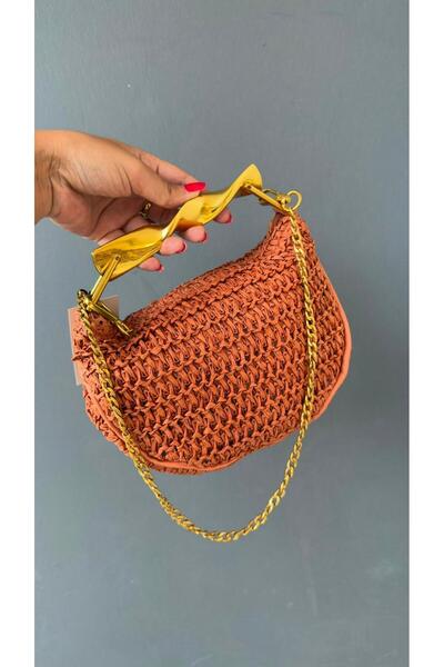 Luminos Butik Orange Straw Bag Cnt001