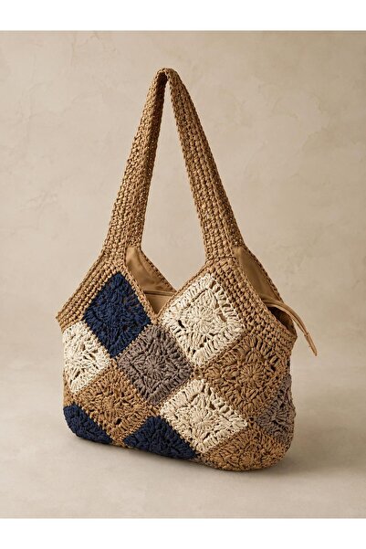 Luminos Butik Black Straw Bag Cnt1051