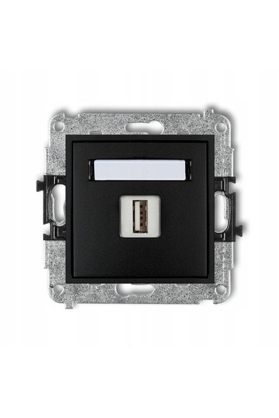 NO BRAND KARLIK încărcător USB mini negru 12MCUSB-3