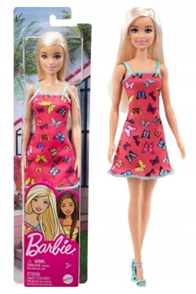 Barbie Păpușă fluture rochie roz de plajă 30CM