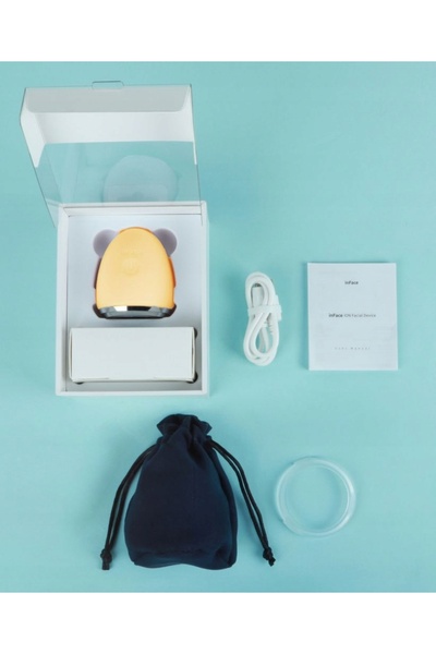 inFace Aparat de masaj facial cu ionizare CF-03D (galben)
