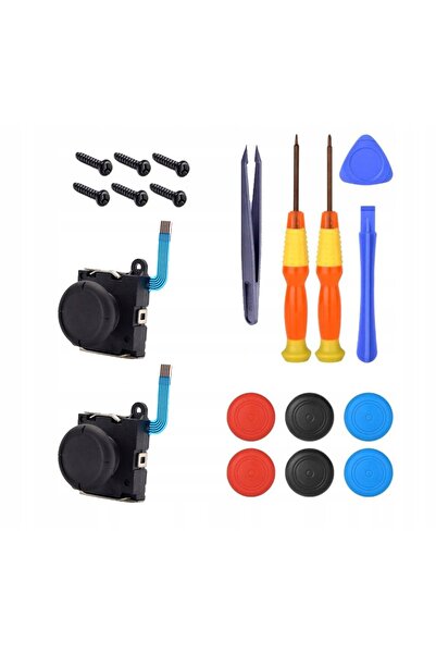 NO BRAND SET DE REPARAȚII JOY-CON 2 x JOYSTICK V3 + UNELTE PENTRU DESCHIDEREA...
