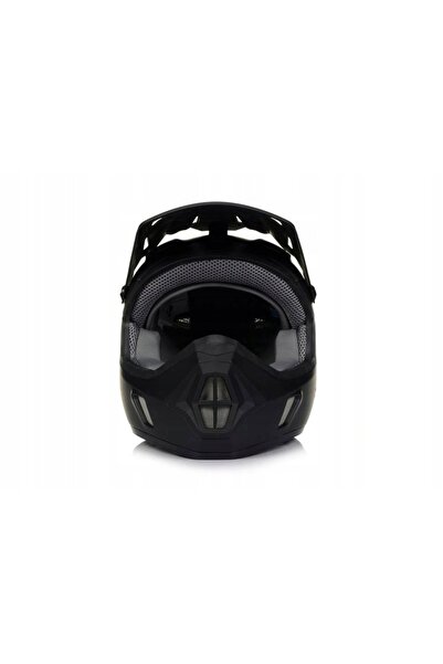 Awina Cască de bicicletă MOON BMX tip jaw, negru mat, mărime L