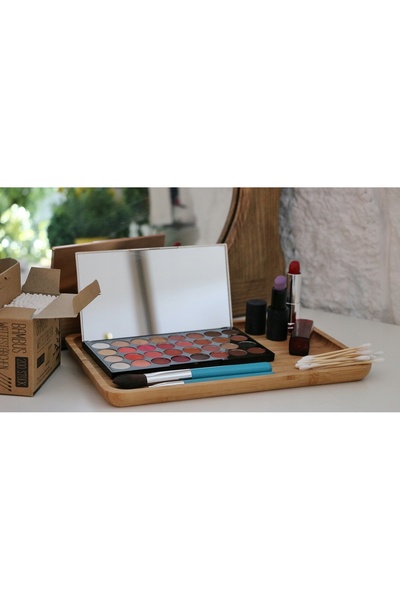 MPLCO Tavă din bambus pentru servirea cărnii, brânzelor și gustărilor 28x18 CM