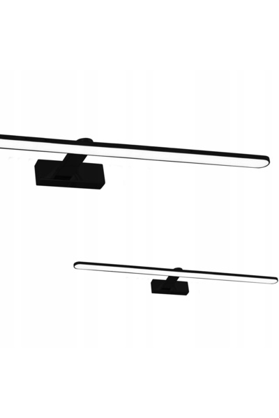 NO BRAND Aplică de perete elegantă cu LED pentru baie 21W neagră IP44