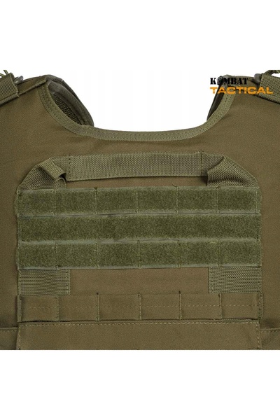 NO BRAND Vestă tactică militară Kombat, tip port-placă Viking, culoare oliv