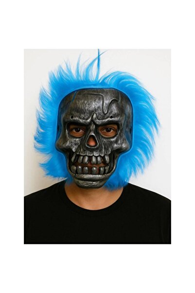 pınaxar Halloween Navy Blue Haired Mask