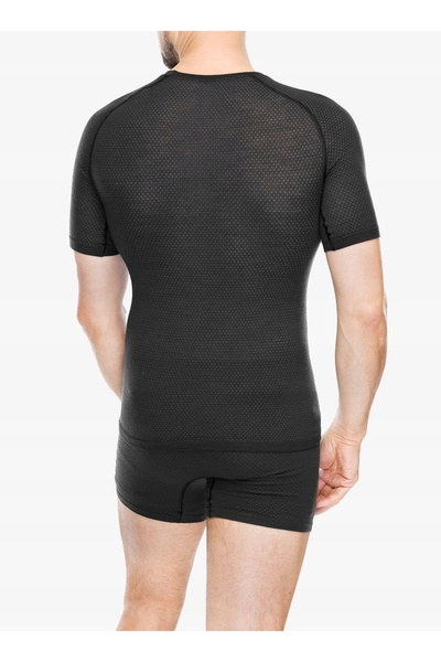 Odlo Tricou bărbătesc Merino PW 140 Seamless BL Top cu guler rotund, mânecă s...