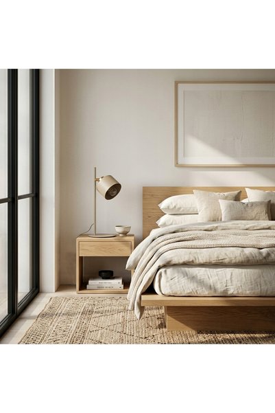 NO BRAND Lampă de masă modernă pentru birou și noptieră, bej auriu, E27, LUXOLAR