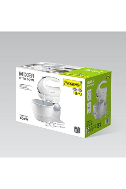 Maestro Mixer cu bol rotativ MR-556 Funcție Turbo 600W 5 viteze