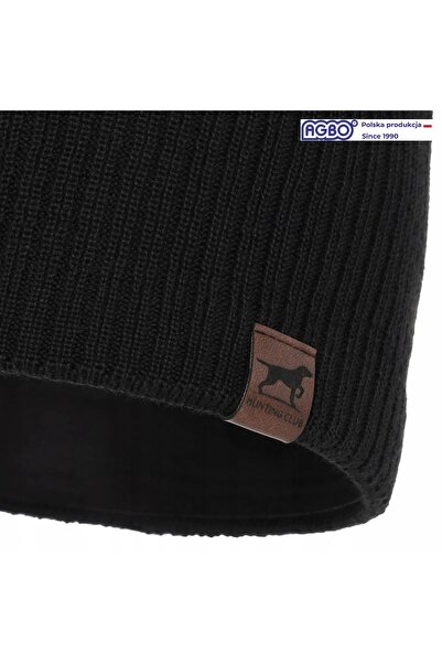 Agbo Căciulă de iarnă pentru vânătoare din lână merinos și fleece pentru bărb...