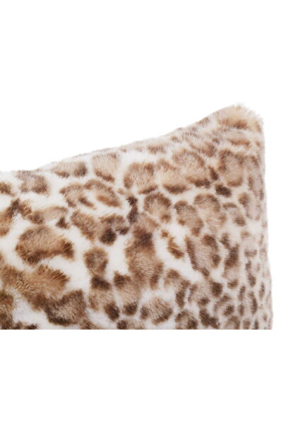 NO BRAND Pernă cu fermoar, 50x50 cm, Leopard de zăpadă