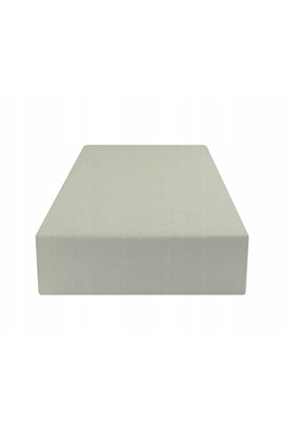 NO BRAND Cearșaf din bumbac jersey cu elastic, 140 x 200 cm, gri deschis
