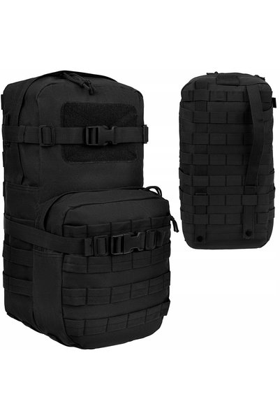 NO BRAND 101INC Vestă tactică de asalt militară Molle, rucsac negru
