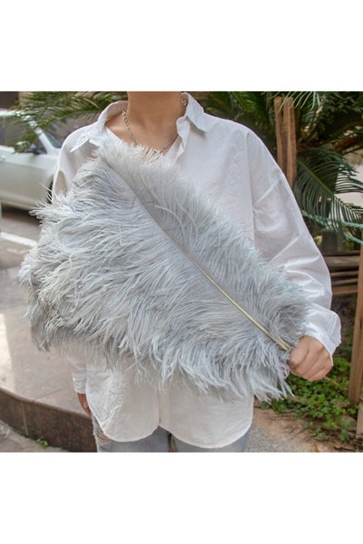 NO BRAND PENE DE PENELE NATURALE 65-70CM GRI 02