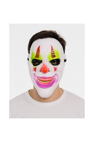 pınaxar Crazy Smile Psycho Clown Themed Joker Mask