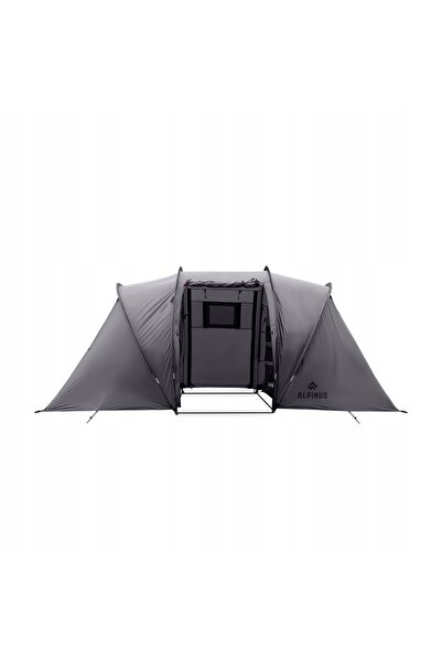 NO BRAND Cort de camping pentru 4 persoane Alpinus Gandia 4 antracit OS