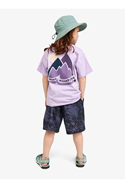 Reima Tricou de fetiță Ikioma - lila înflorit 128 cm