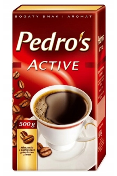 NO BRAND Cafea măcinată Pedros active 2 x 500g