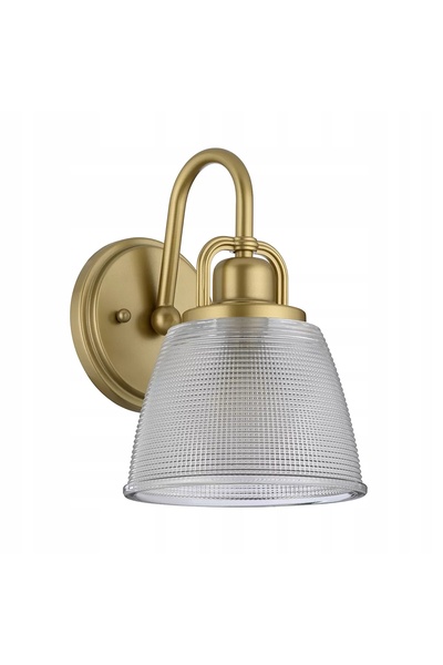 NO BRAND Aplică de perete Quoizel pentru baie Dublin G9 3W Auriu Sticlă IP44