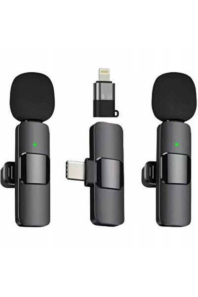 NO BRAND Microfon lavalieră wireless cu conectare Lightning pentru IP