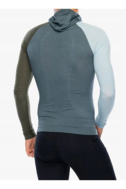 NO BRAND Bluză termică Ortovox 120 Comp Light Hoody - gri arctic închis XL