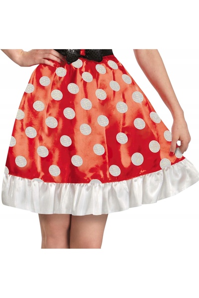 Disney Costum clasic al personajului Minnie Mouse de la Disney, rochie cu cur...