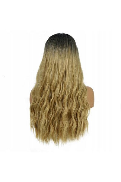 NO BRAND PĂR SINTETIC PERUCĂ PENTRU FEMEI Ombre Cosplay Lung Blond Cârlionțat...